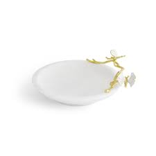 Butterfly Ginkgo Gold Trinket Tray