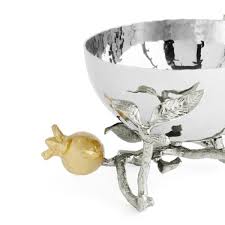 Pomegranate Silver Nut Bowl