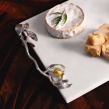 Pomegranate Silver Cheeseboard and Spreader